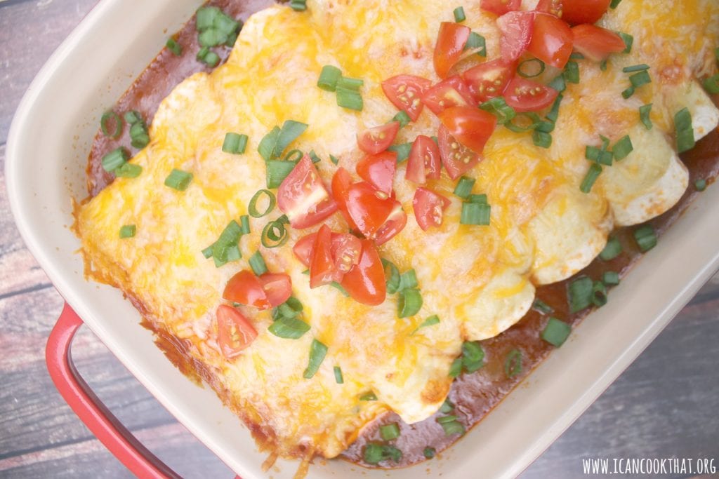 Slow Cooker Chicken Enchiladas