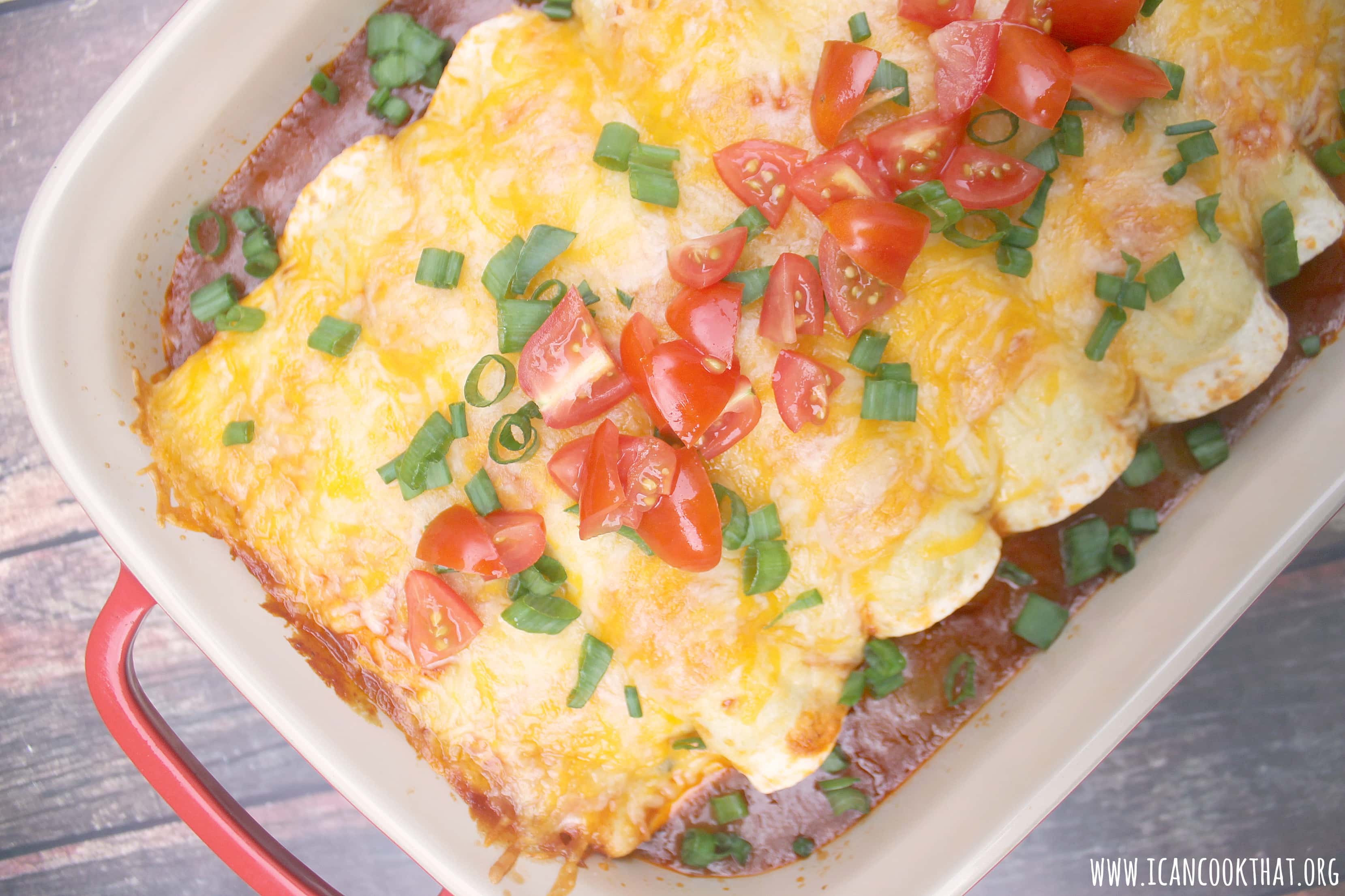 Slow Cooker Chicken Enchiladas