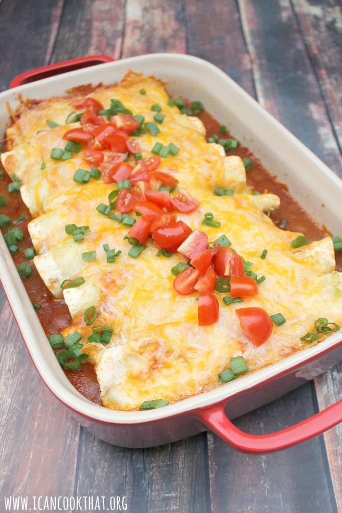 Slow Cooker Chicken Enchiladas