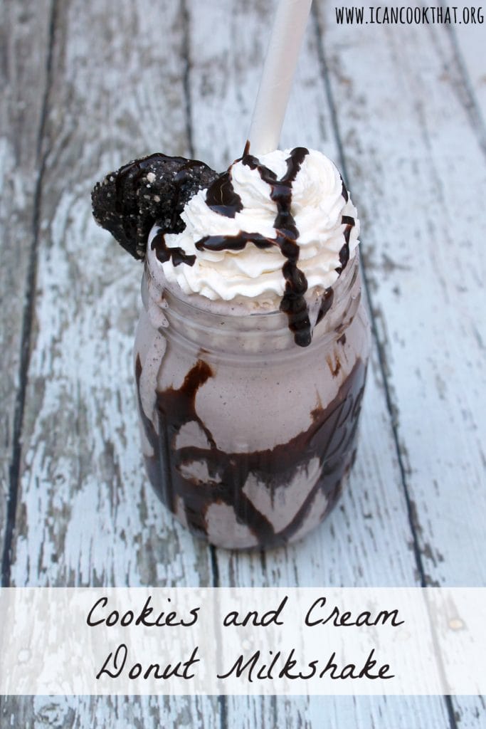 Cookies and Cream Donut Milkshakes