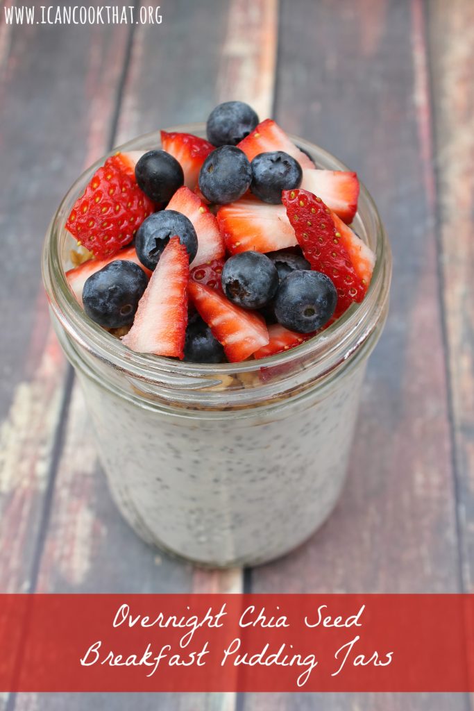 Overnight Chia Seed Breakfast Pudding Jars