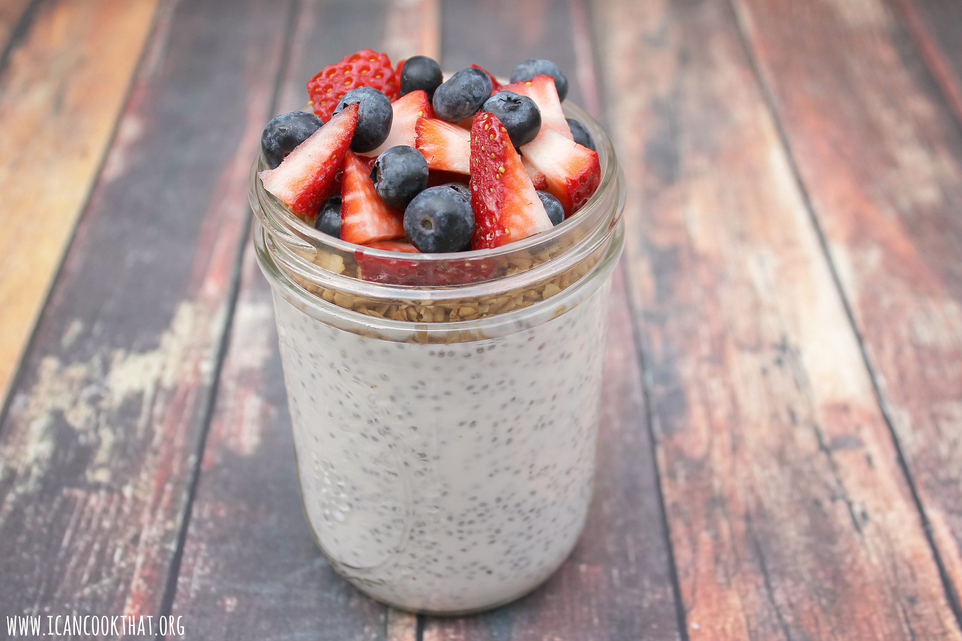 Granola, Yogurt and Fruit Breakfast Jar Recipe