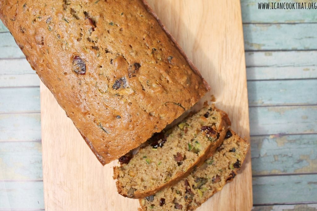 Cranberry Pistachio Zucchini Bread