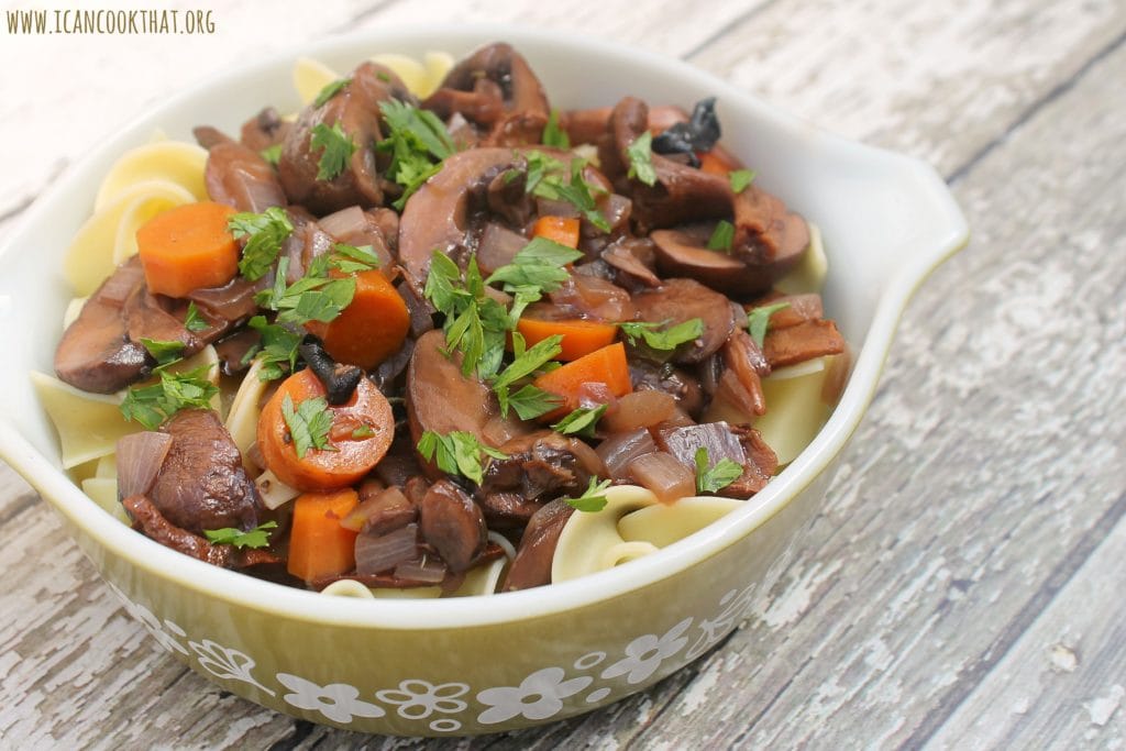 Pressure Cooker Mushroom Bourguignon