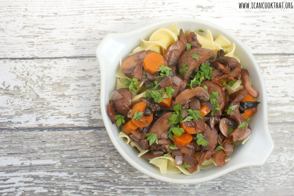 Pressure Cooker Mushroom Bourguignon