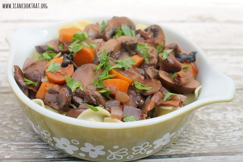 Pressure Cooker Mushroom Bourguignon