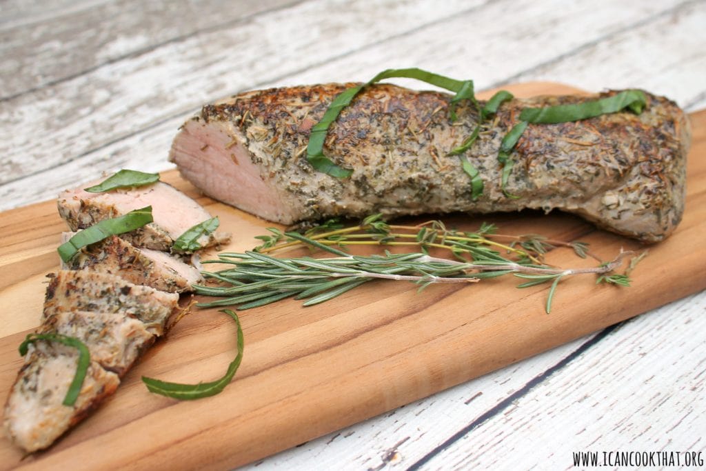 Sous-Vide Herb Crusted Pork Tenderloin