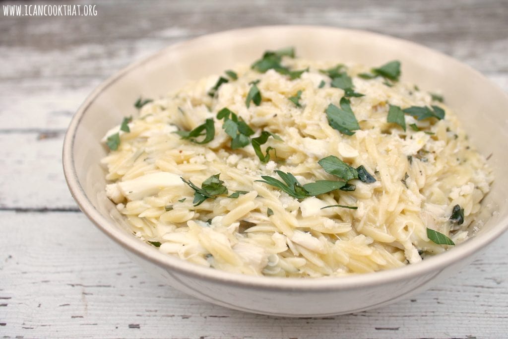 Lemon Orzo with Crab and Herbs