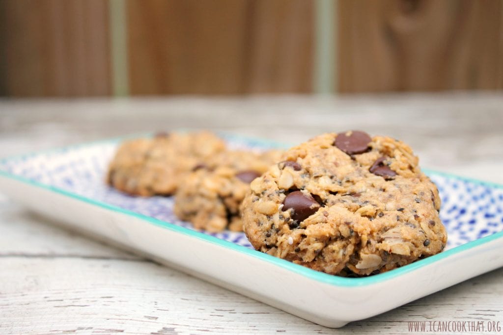 Chia Oatmeal Peanut Butter Breakfast Cookies