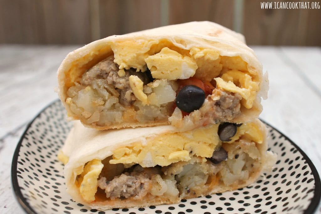 Freezable Breakfast Burritos