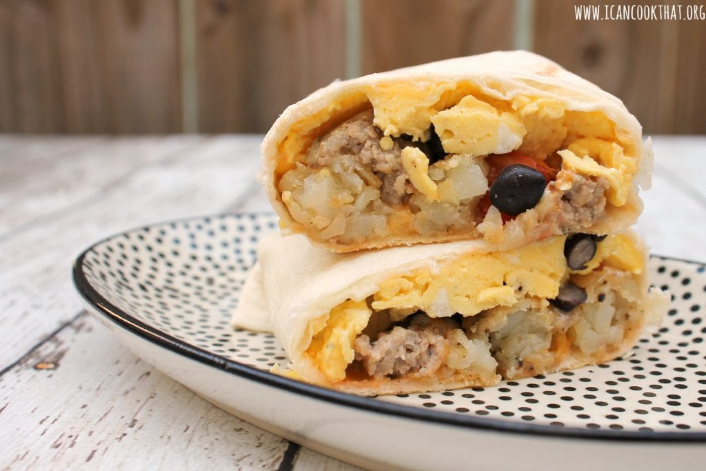 Freezable Breakfast Burritos