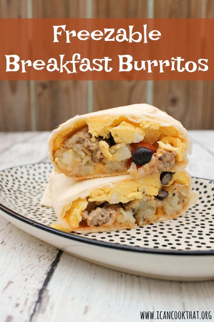 Freezable Breakfast Burritos