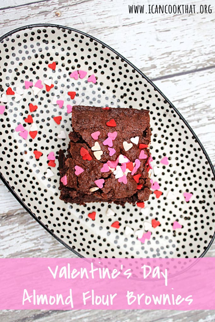 Valentine's Day Almond Flour Brownies