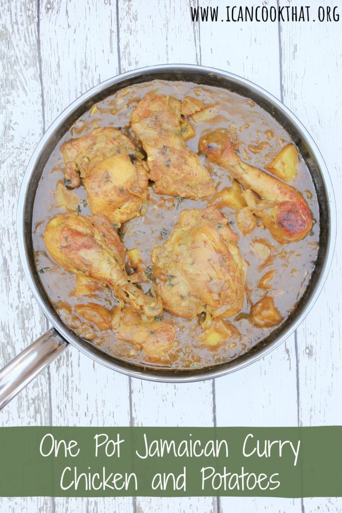 One Pot Jamaican Curry Chicken and Potatoes