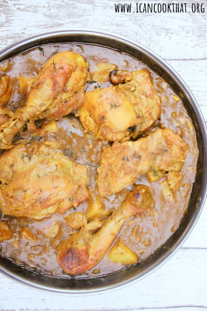 One Pot Jamaican Curry Chicken and Potatoes