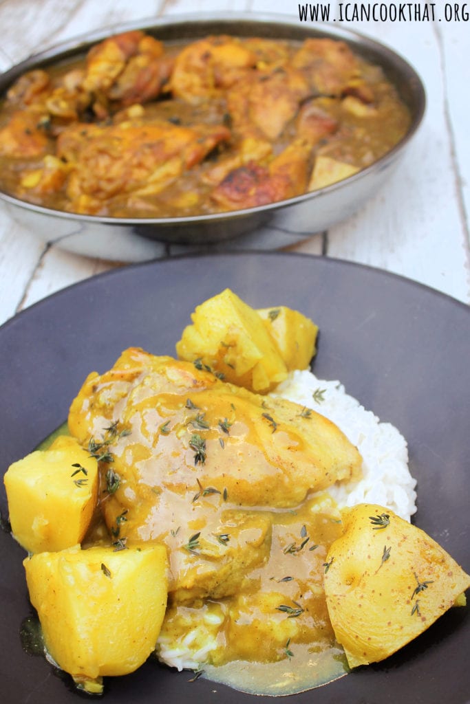 One Pot Jamaican Curry Chicken and Potatoes