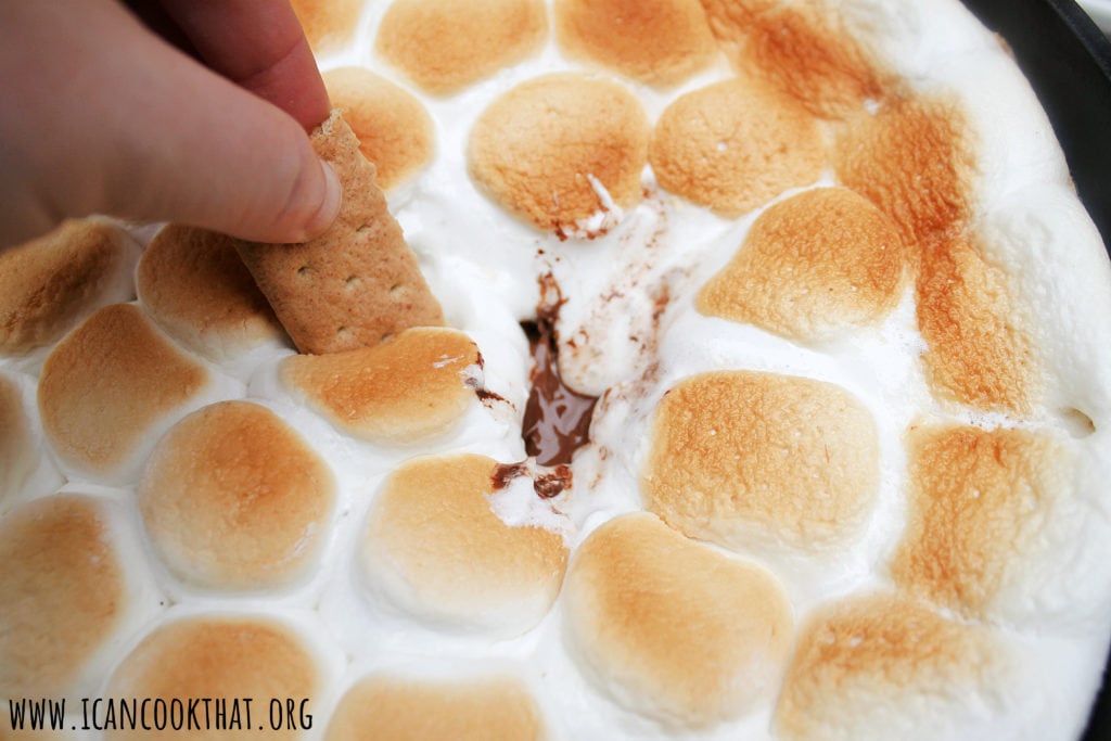 Smoker Grilled S'mores Skillet