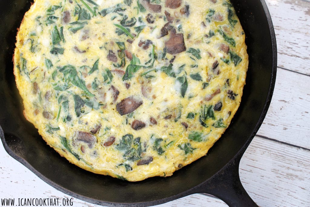 Mushroom and Spinach Frittata