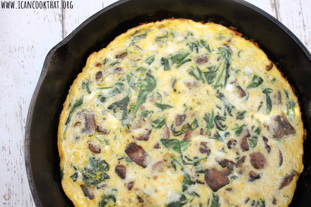 Mushroom and Spinach Frittata