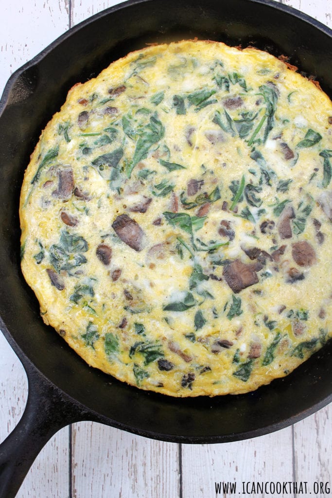 Mushroom and Spinach Frittata