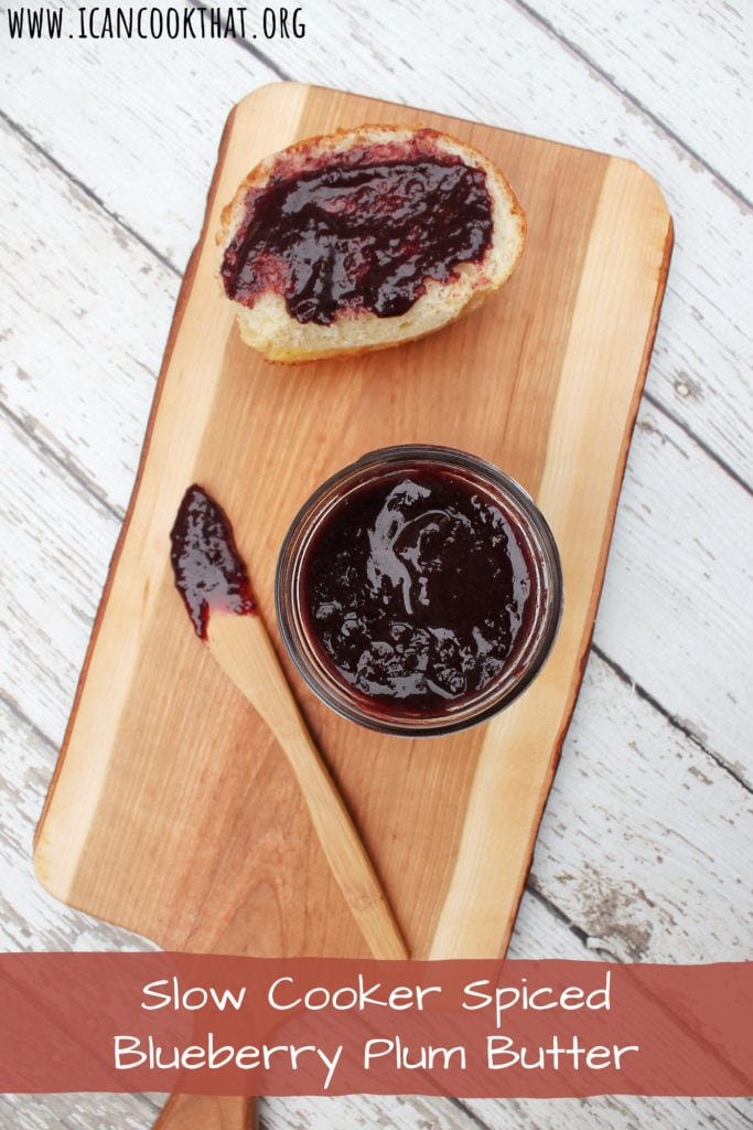 Slow Cooker Spiced Blueberry Plum Butter