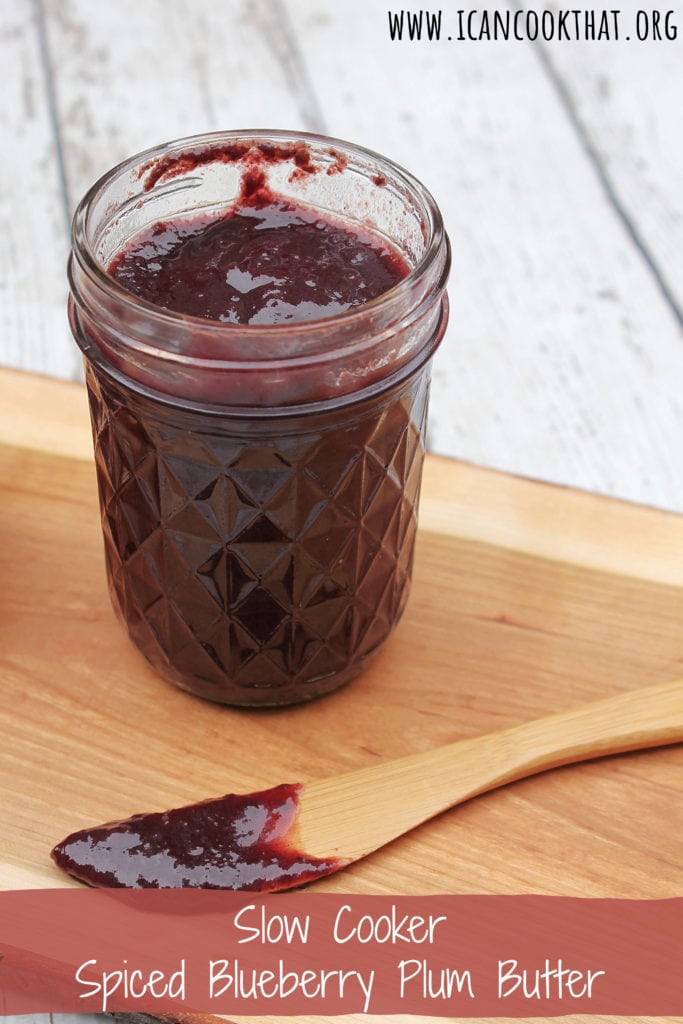 Slow Cooker Spiced Blueberry Plum Butter