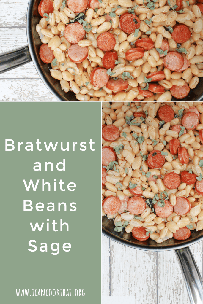 Bratwurst and White Beans with Sage