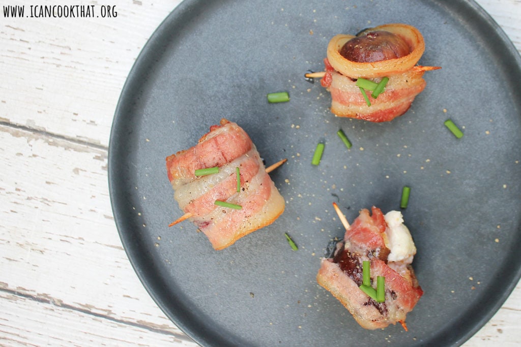 Bacon Wrapped Stuffed Figs