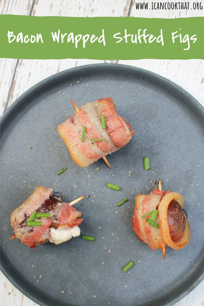 Bacon Wrapped Stuffed Figs