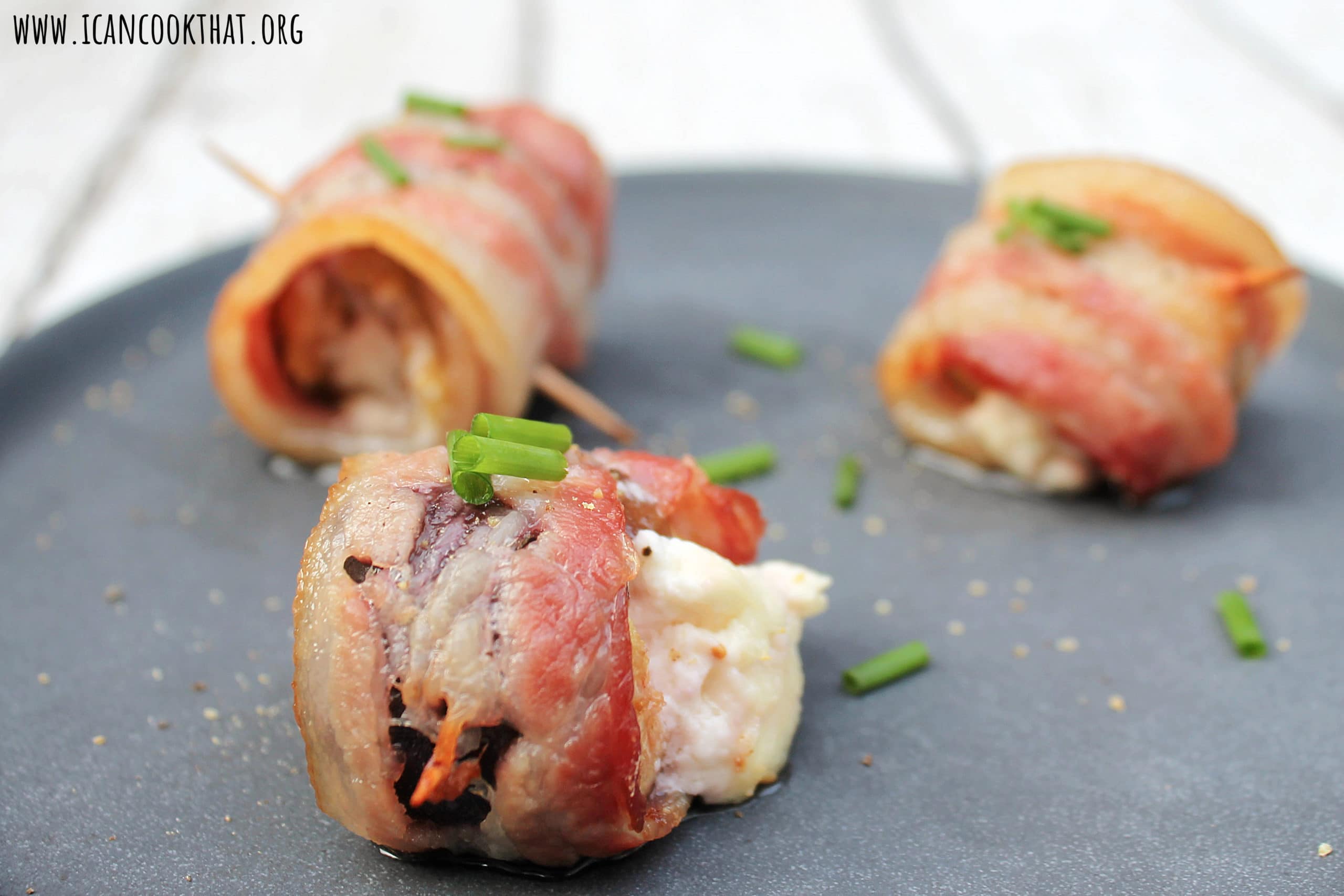 Bacon Wrapped Stuffed Figs