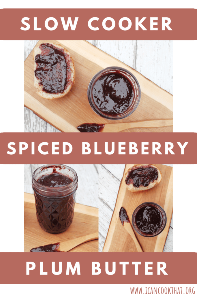 Slow Cooker Spiced Blueberry Plum Butter