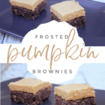 Frosted Pumpkin Brownies