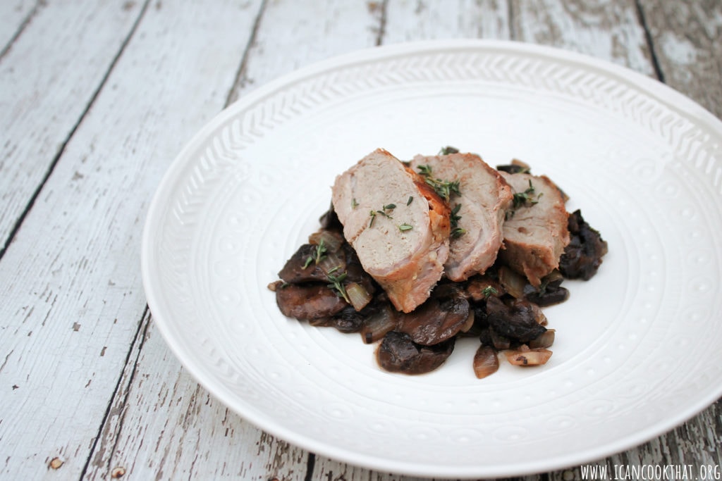 Wild Boar Tenderloin with Mushrooms