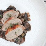 Wild Boar Tenderloin with Mushrooms