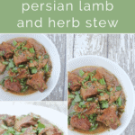 Pressure Cooker Persian Lamb and Herb Stew