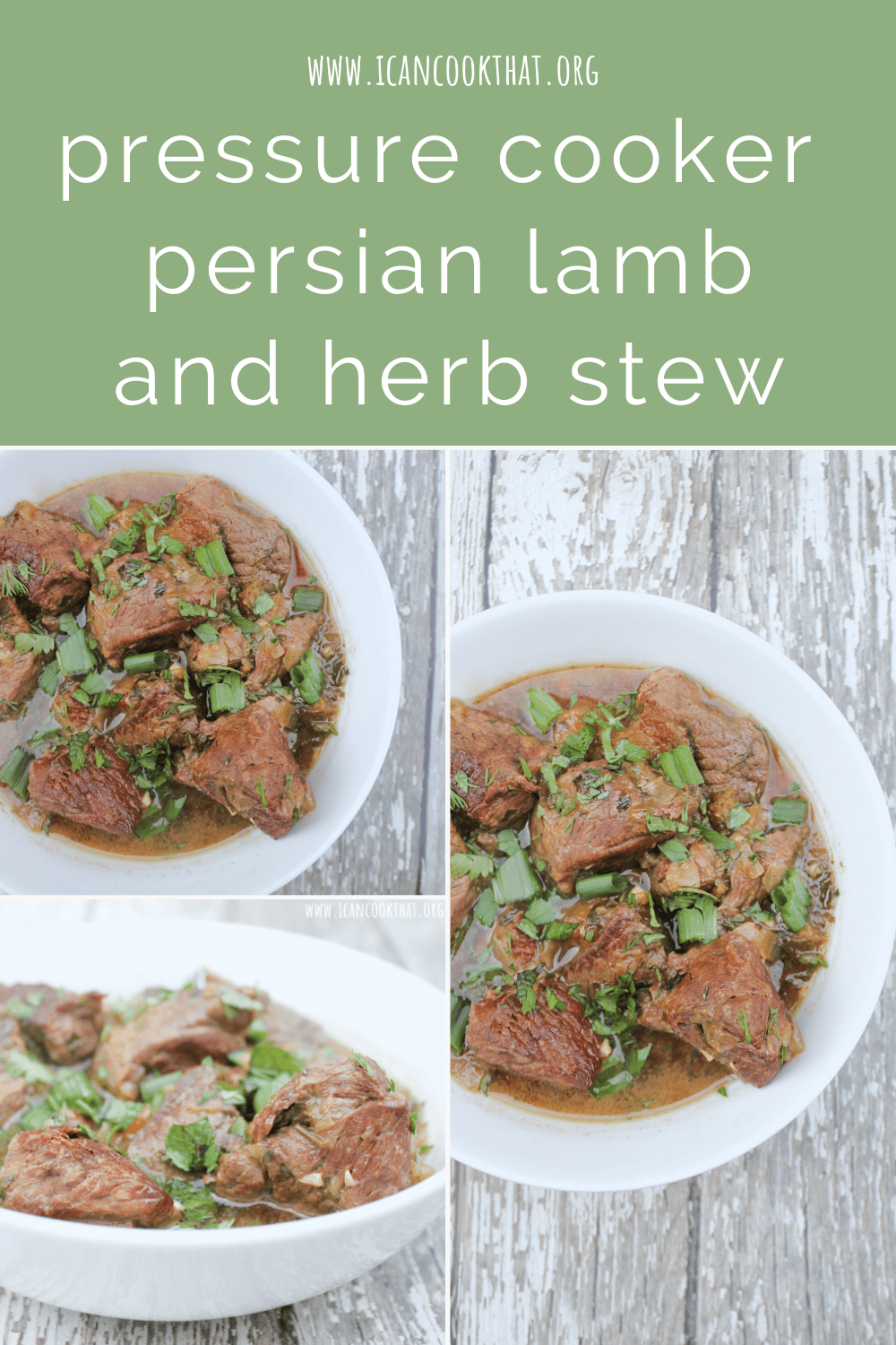 Pressure Cooker Persian Lamb and Herb Stew