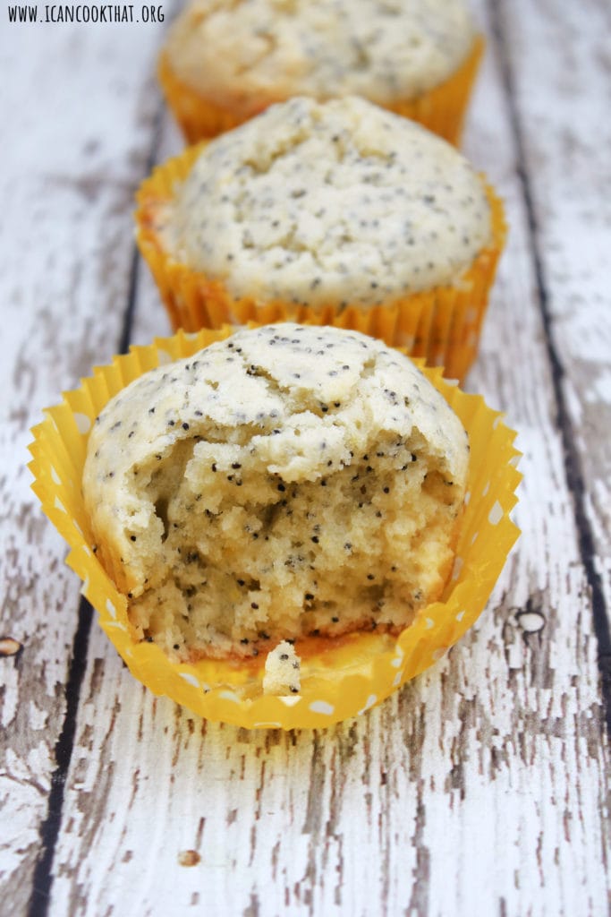 Coconut Lemon Poppy Seed Muffins