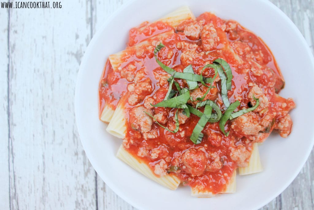 Rigatoni Sausage Arrabbiata