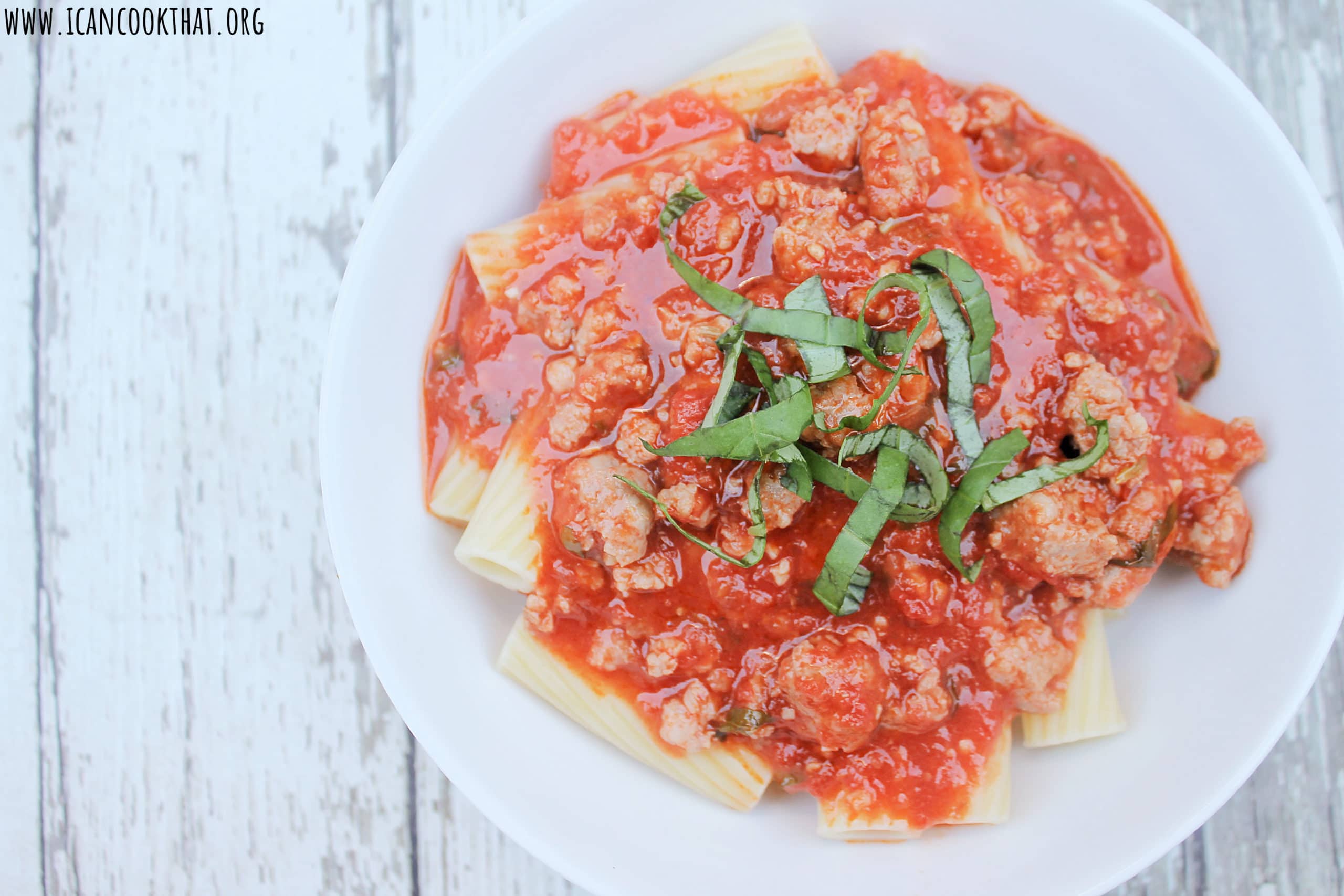 Rigatoni Sausage Arrabbiata