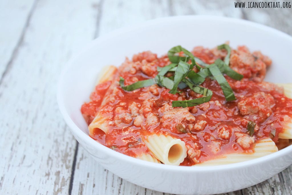 Rigatoni Sausage Arrabbiata