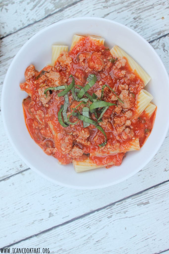 Rigatoni Sausage Arrabbiata