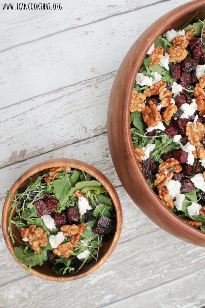 Beet Kale and Goat Cheese Salad