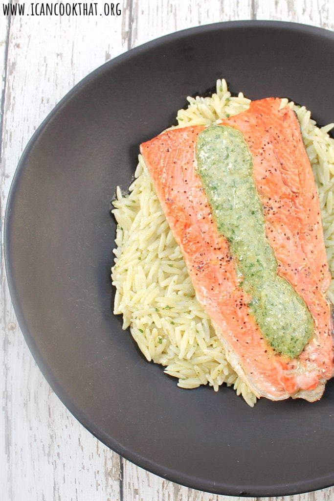 Salmon with Lemon Parsley Pesto