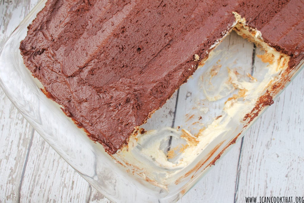 No Bake Chocolate Eclair Cake