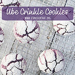 Ube Crinkle Cookies