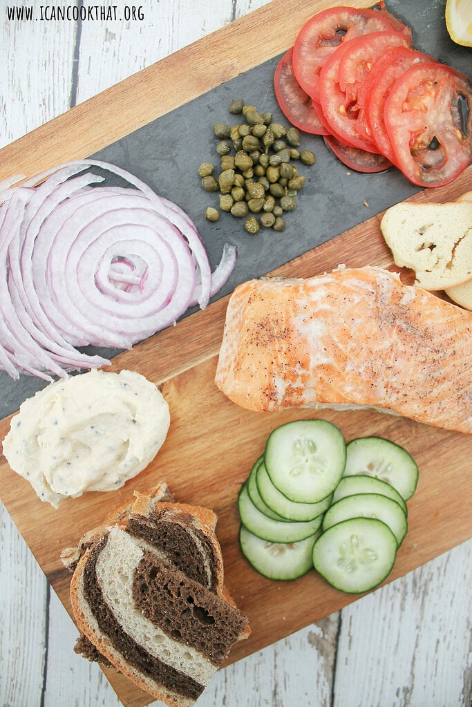 Homemade Smoked Salmon Board