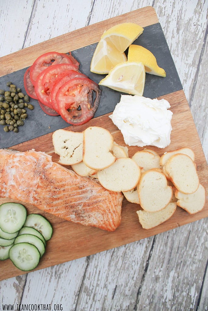 Homemade Smoked Salmon Board