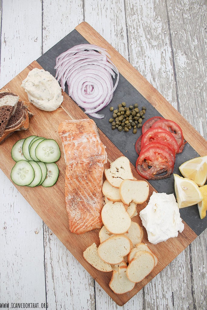 Homemade Smoked Salmon Board