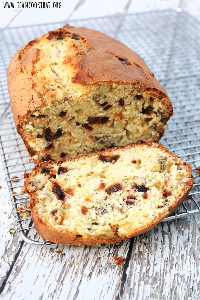 Eggnog Date Nut Bread