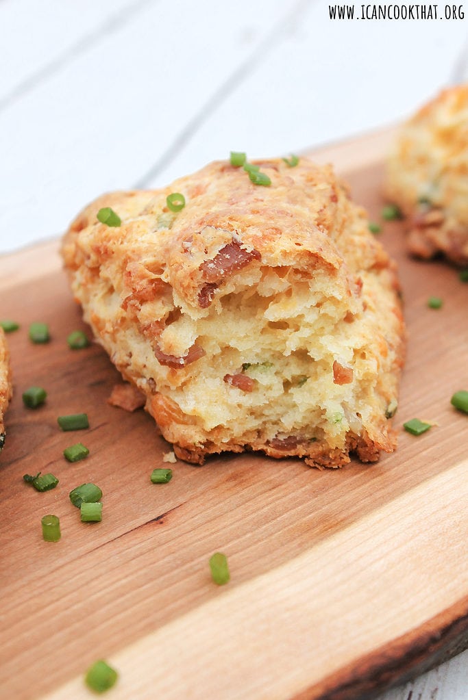 Bacon Cheddar Chive Scones